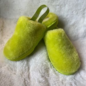 NEW UGG Fluff Yeah Clog Slippers Key Lime Green 1123633K Size 7